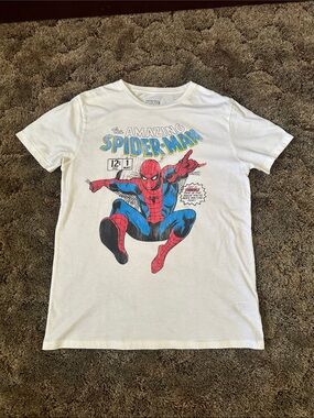 Marvel White Spider-Man Graphic Tee - Men